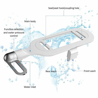 🔥While Supplies Last 40% OFF!🎉 Bathroom Non Electric Dual Nozzle Bidet Toilet Washer Bidet Hygienic Self Washing Bidet