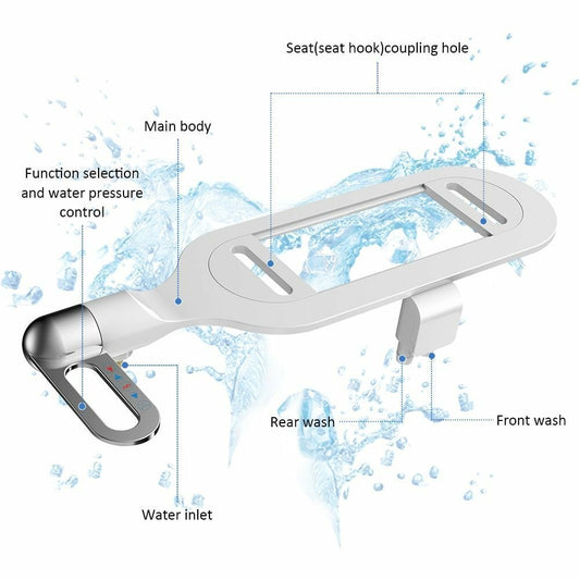 🔥While Supplies Last 40% OFF!🎉 Bathroom Non Electric Dual Nozzle Bidet Toilet Washer Bidet Hygienic Self Washing Bidet