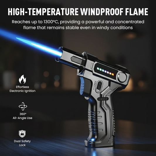 🔥While Supplies Last 40% OFF!🎉 Refillable Adjustable Butane Torch Lighter