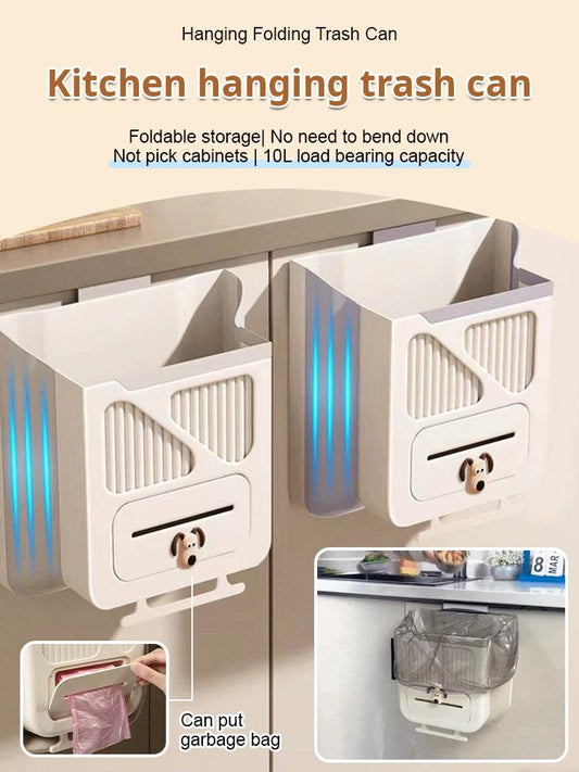 🔥While Supplies Last 40% OFF!🎉 Folding Hanging Kitchen Waste Trash Can