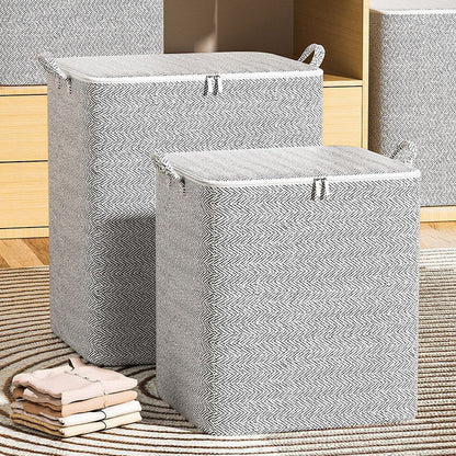 🔥While Supplies Last 40% OFF!🎉 Extra-Large Storage Organizer Box With Lid - Versatile For Clothes, Blankets & Bedding