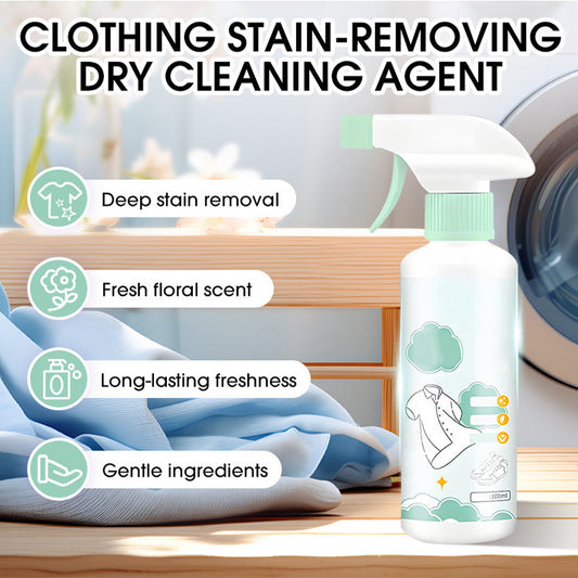 🥳2026 HOT SALE🥳💞50K+ SOLD!🚨👔 Emergency Stain Savior! Clothing Dry-Cleaning Agent – Treat Stains Instantly, Avoid the Trip. ✨🌿