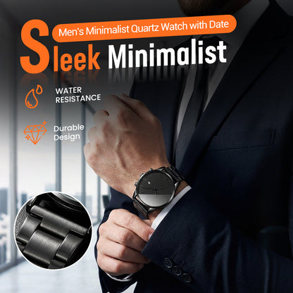 🔥While Supplies Last 40% OFF!🎉 Men's Minimalist Quartz Watch with Date