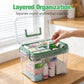 🔥While Supplies Last 40% OFF!🎉 2-Layer Portable Medicine Storage Box with Handle