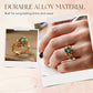 🔥2026 New Arrival ＆ Hot Sale ＆ 50％ Off🔥Green Synthetic Crystal Ring with Intricate Leaf