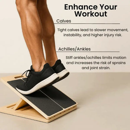 🔥While Supplies Last 40% OFF!🎉 Adjustable Wooden Slant Board for Calf Stretching