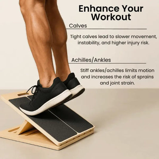 🔥While Supplies Last 40% OFF!🎉 Adjustable Wooden Slant Board for Calf Stretching