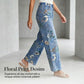 💐49% OFF ! Women‘s Floral Print Straight-Leg Jeans – Mother's Day Pre-sale 📦💖