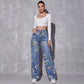 💐49% OFF ! Women‘s Floral Print Straight-Leg Jeans – Mother's Day Pre-sale 📦💖