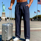 🔥While Supplies Last 40% OFF!🎉 Men's Elastic Waist Drawstring Straight Leg Pants