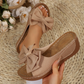 🔥While Supplies Last 40% OFF!🎉 Women's Bowknot Peep-Toe Wedge Sandals
