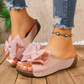 🔥While Supplies Last 40% OFF!🎉 Women's Bowknot Peep-Toe Wedge Sandals