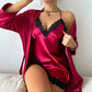 🔥While Supplies Last 40% OFF!🎉 Lace-Trim Sexy Chemise & Robe Set