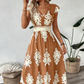 ⏳Limited-time 50% off⏰Women's V-Neck Baroque Print Flowy Maxi Dress👗