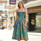 👗 New Arrival 50% OFF 🌸 Women's Floral Print Tie-Strap Midi Dress – Flattering Fit, Lightweight & Perfect for Spring & Summer ☀️