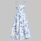 👗 New Arrival 50% OFF 🌸 Women's Floral Print Tie-Strap Midi Dress – Flattering Fit, Lightweight & Perfect for Spring & Summer ☀️