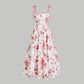 👗 New Arrival 50% OFF 🌸 Women's Floral Print Tie-Strap Midi Dress – Flattering Fit, Lightweight & Perfect for Spring & Summer ☀️