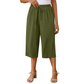 📢📢30% OFF !! ⏰Women's Casual Drawstring Waist Capri Pants