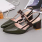 🔥While Supplies Last 40% OFF!🎉Women's Stylish Pointed Toe Chunky High-heel Sandals