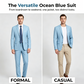 ✨👔60% OFF+FREE SHIPPING🔥Men's 2-piece modern fit business suit set