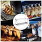 🍗 LIMITED-TIME 50% OFF! ✨ Roasted Chicken Drumstick Rack – Stainless Steel, Foldable, 14 Slots 🍖