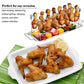 🍗 LIMITED-TIME 50% OFF! ✨ Roasted Chicken Drumstick Rack – Stainless Steel, Foldable, 14 Slots 🍖