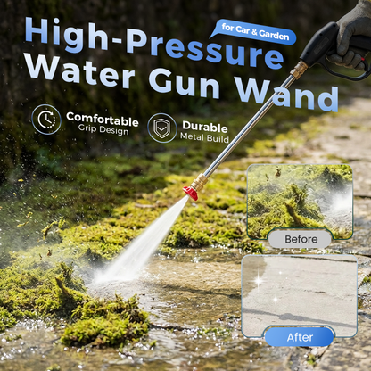 💦 LIMITED OFFER: 49% OFF! 🚿 High-pressure water gun – 3 interchangeable nozzles, durable aluminium alloy & powerful ✨