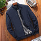 🧥 FLASH SALE: 50% OFF! ✨ Men's Classic Stand Collar Jacket – Zippered Pockets, Check Lining 🍁Delivered within five working days