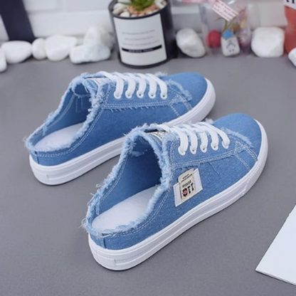 🎁2026 New Arrivals 50% OFF💥👖Women's Denim Mule Trainers – Easy Slip-On, Comfortable Sole & Perfect for a Casual Summer Look ☀️