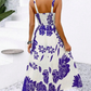 ⚡50K+ SOLD!🌸Floral Whispers🌿Women's Floral Print Spaghetti Strap Dress