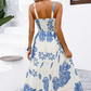 ⚡50K+ SOLD!🌸Floral Whispers🌿Women's Floral Print Spaghetti Strap Dress