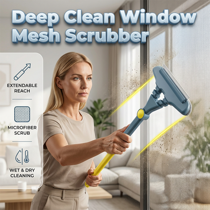 🧹Last Day Special Price:£ 10.99!!🥳💞50K+ SOLD!✨ 💝 Extendable Window Mesh Screen Cleaner Tool ✨– Adjustable Long Handle, Removes Dust & Cobwebs from Screens Easily