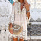 📢📢50% OFF !! ⏰Women's Loose Cotton Linen Embroidered Dress🌸👗