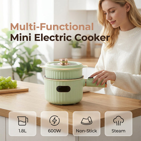 🔥While Supplies Last 40% OFF!🎉 Mini Electric Nonstick Cooking Pot for Kitchen, Dorm & Outdoor