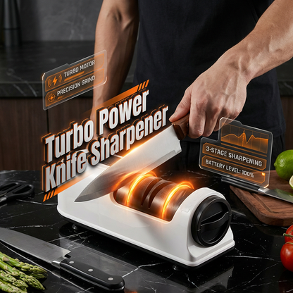 🔥2026 BEST SELLER 50% OFF⚡3-Stage Electric & Manual Knife Sharpener – Fast Polishing, Dual Mode & Labor-Saving Kitchen Design 🔪