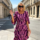 👗 50% OFF! ✨Tiered Midi Dress – Floral Pattern, Split Sleeves, Flowy, Elegant 🌸