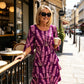 👗 50% OFF! ✨Tiered Midi Dress – Floral Pattern, Split Sleeves, Flowy, Elegant 🌸
