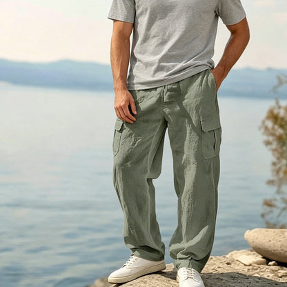 📢📢50% OFF !! ⏰Men's Cotton Linen Cargo Pants