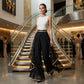 📢📢30% OFF !! ⏰ Women's Wide-Leg Pants – Flowy, Gold Trim, Elegant, Versatile 🍂