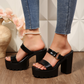 📢📢50% OFF !! ⏰Versatile Black Platform Sandals for Women