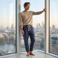 ⏰🔥LIMITED TIME 50% OFF!🔥50K+ SOLD!  Men's Striped Linen Blend Casual Pants