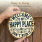 🔥While Supplies Last 40% OFF!🎉 Vintage "Happy Place" Metal Sign