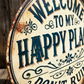🔥While Supplies Last 40% OFF!🎉 Vintage "Happy Place" Metal Sign