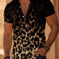 🔥2026 New Arrival ＆ Hot Sale ＆ 50％ Off🔥Men's Short Sleeve Leopard Print Button Down Shirt