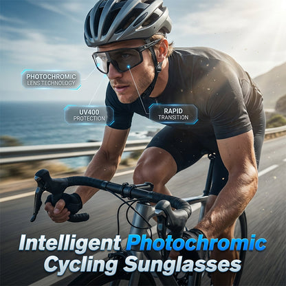 🔥2026 New Arrival ＆ Hot Sale ＆ 50％ Off🔥Photochromic Cycling Sunglasses with UV400 Protection👓🕶️
