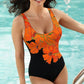 🏖️Summer Hot Sale 🩱50K+ SOLD!🌊Fashion Printed One-Piece Swimsuit | Soft Stretch Fabric & Ruching Detail for an Instant Slimming Look