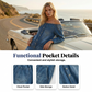 📢📢49% OFF !! ⏰Off-Shoulder Wide-Leg Denim Jumpsuit
