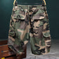 🔥2026 New Arrival ＆ Hot Sale ＆ 50％ Off🔥 Men's Studded Camo Cargo Shorts – Distressed, Multi-Pocket & Elastic Waist – Rugged Streetwear Cargo Shorts 🛹