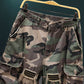 🔥2026 New Arrival ＆ Hot Sale ＆ 50％ Off🔥 Men's Studded Camo Cargo Shorts – Distressed, Multi-Pocket & Elastic Waist – Rugged Streetwear Cargo Shorts 🛹