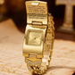 📢📢50% OFF !! ⏰Sparkling Crystal Cross Watch—Geometric Rectangular Dial, Premium Metal Strap💎